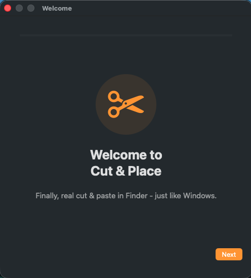Onboarding welcome screen