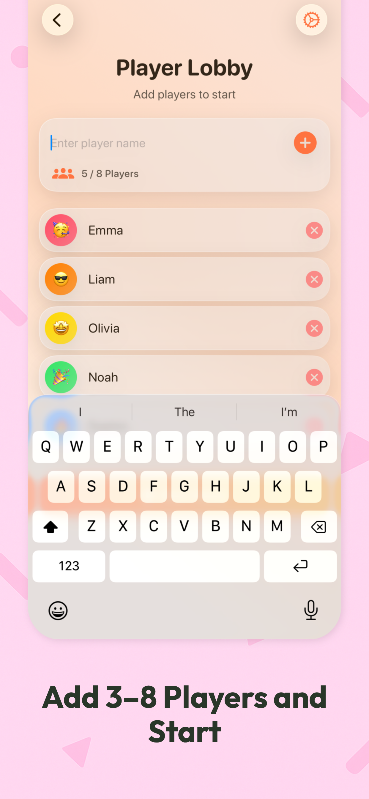 One Word At A Time - Player Lobby