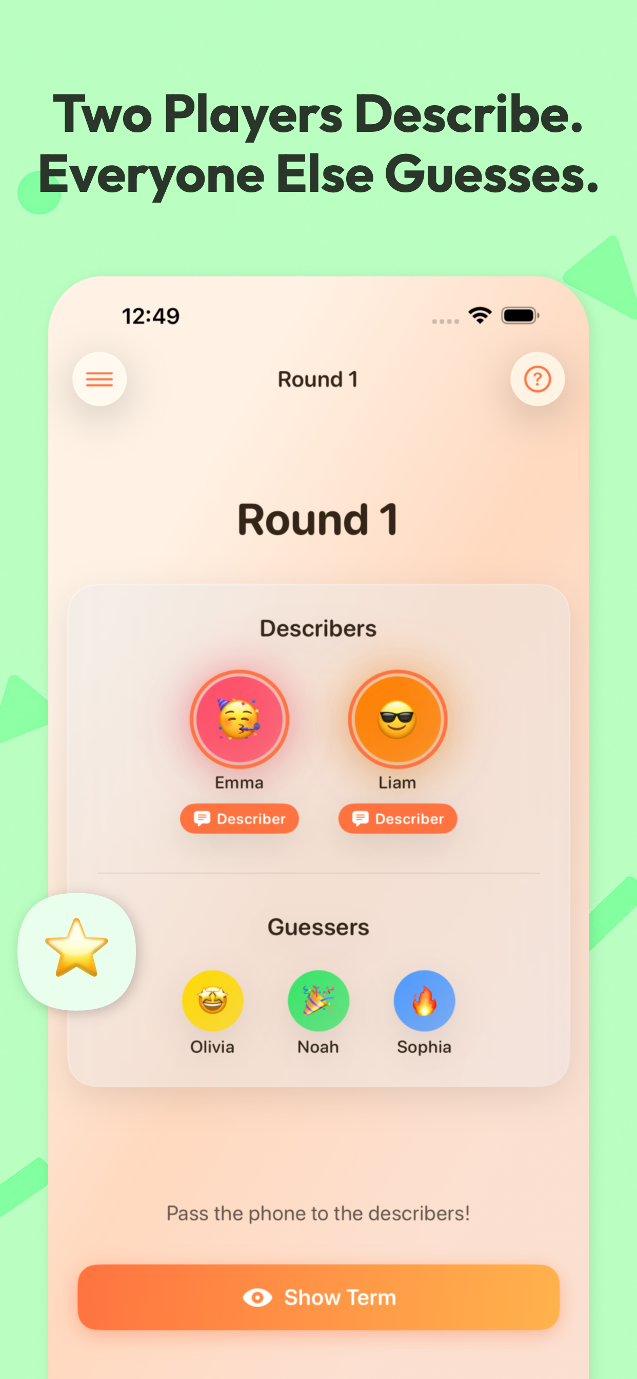 One Word At A Time - Describer View